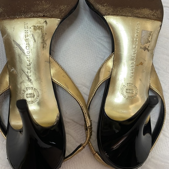 Stella McCartney Snake Skin Pointy Toe Sling Back Sandals Sz 38.5 US 7.5 - Picture 10 of 10